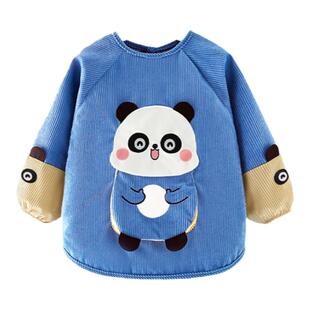 洋气新款秋冬宝宝罩衣儿童围兜防水防脏幼儿园男女宝吃饭围裙反穿