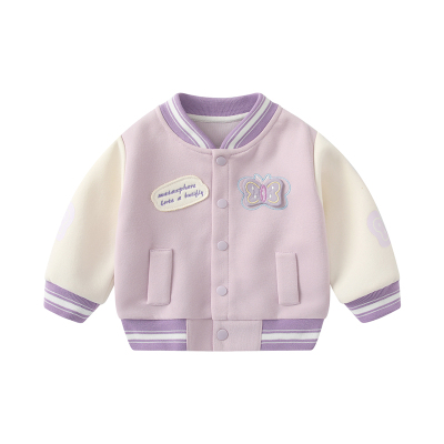 婴儿外套女宝宝加厚卫衣棒球服