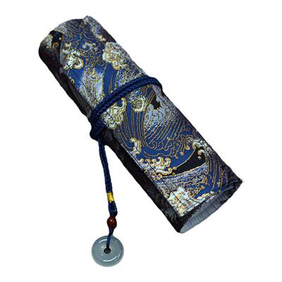 知秋家™ 一叶知秋 钢笔 笔帘 蓝涛紫涛 手作 收纳 西阵织