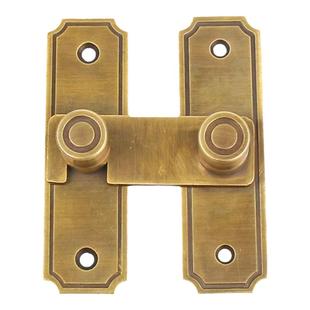 纯铜门搭扣门扣90度明装推拉门锁谷仓移门扣卡扣搭扣老式木门插销