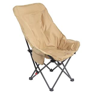 户外折叠椅三档可调节加棉高背休闲椅便携式阳台露营月亮椅午休椅