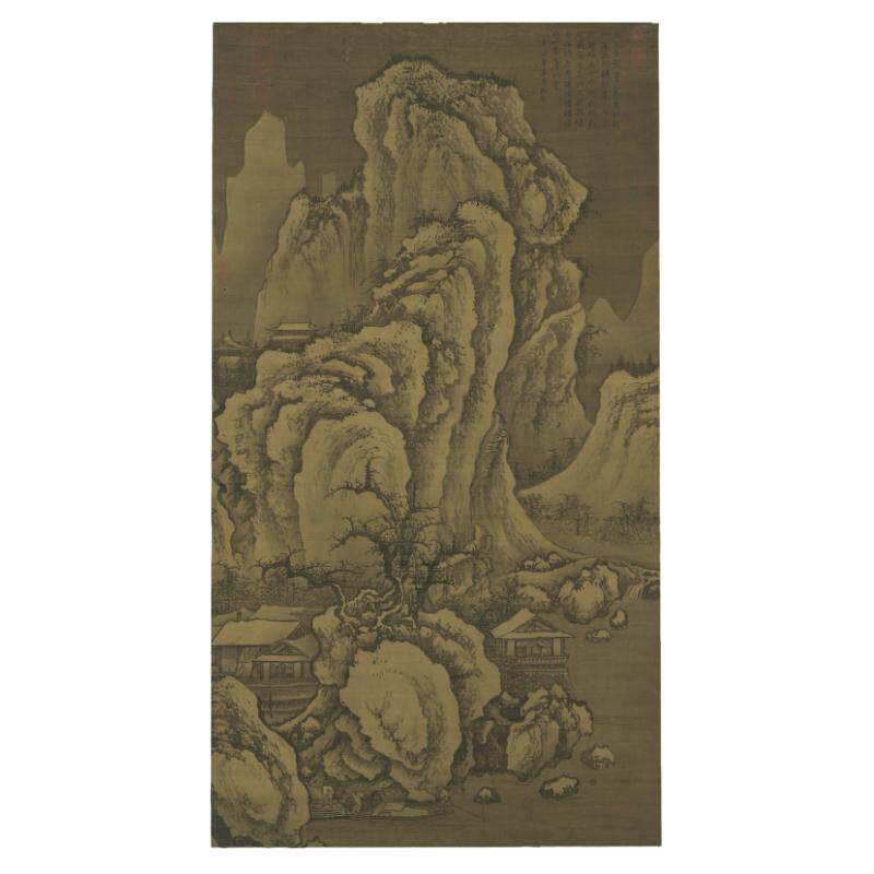刘贯道积雪元代国画郭熙李在风格