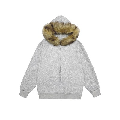 2025新款连帽冬季毛领卫衣