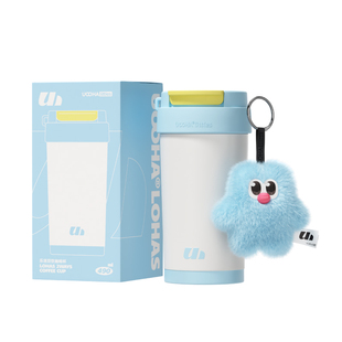 UOOHA乐活双饮咖啡杯高颜值便携男女生随行吸管保温水杯新年礼物