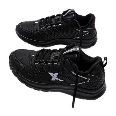 特步二棉鞋女鞋加绒运动鞋正品