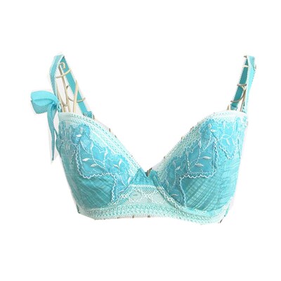 欧系列正品女格子蕾丝胸罩文胸