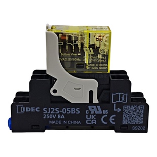 IDEC和泉薄型电磁中间继电器RJ2S-CL-D24直流DC48V 底座SJ2S-05BS