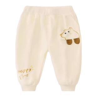 儿童裤子冬季加绒宝宝长裤加厚小童童装男童下装女童保暖裤冬装F