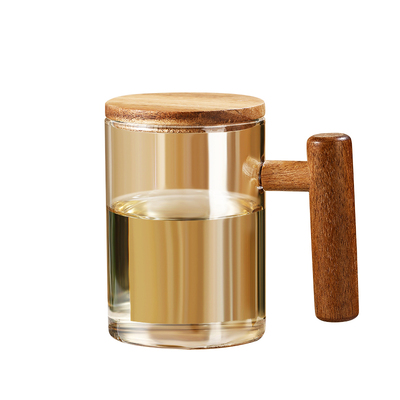 Mintrain杯具家用玻璃杯相思木