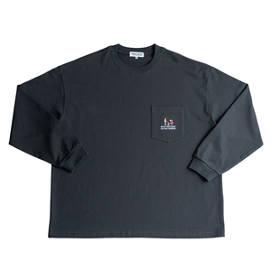 BAGGGGY生活系列6色刺绣廓形长袖T恤短宽版型300克重磅140-250斤