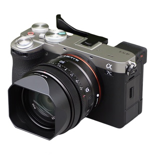 号歌方形金属遮光罩适用索尼RX1R3RX1RIII RX1R2 RX1M2相机FE40mm 50 f2.5g镜头黑卡三代配件配盖49mmUV可用