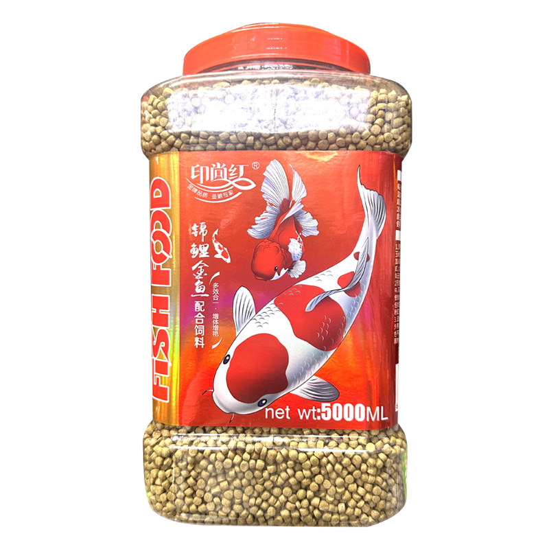 印尚红金鱼锦鲤鱼食冷水鱼