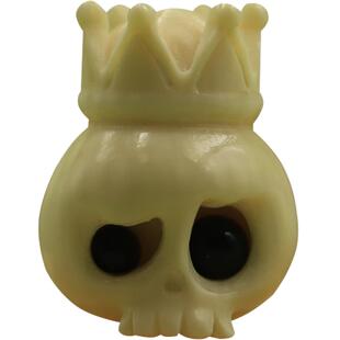 天然保真猛犸象牙阿呆配饰小怪兽文玩手串骷髅雕刻件手捻单圈配珠