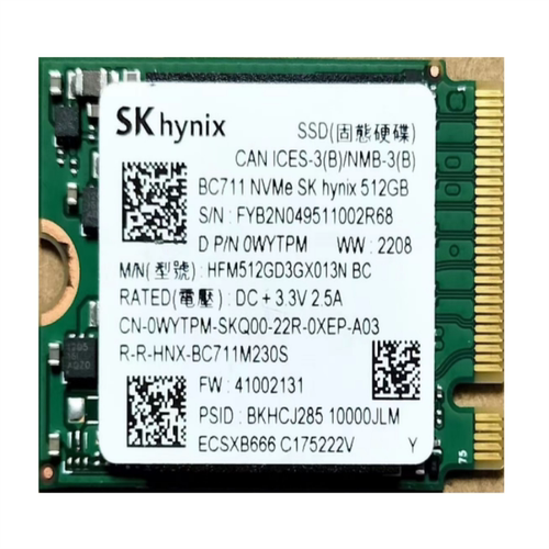 戴尔原装2230固态硬盘东芝BG5/BG6西数SN740三星B9C1海力士PVC10