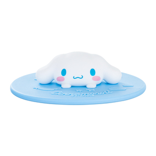 玉桂狗食品级硅胶杯盖通用圆形大耳狗可爱万能玻璃水杯马克杯盖子