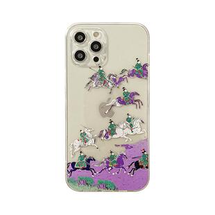 benefit国风绘画千军万马17适用于iphone16promax苹果15PRO手机壳13新款14套12创意11透明xsmax硅胶xr防摔8p