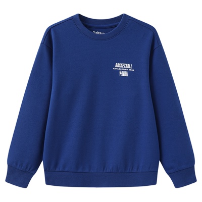 nbakids童装2025秋冬新款男女童印花T恤长袖儿童卫衣K253TS050P