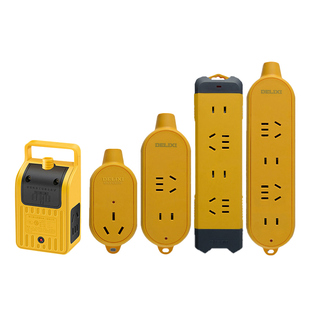 德力西无线插座工业插排多孔工程不带线排插接线板家用插板拖线板