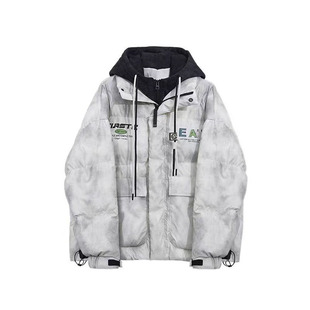 HX狐轩男装秋冬新品连帽短款羽绒服韩版潮流帅气秋冬时尚休闲外套