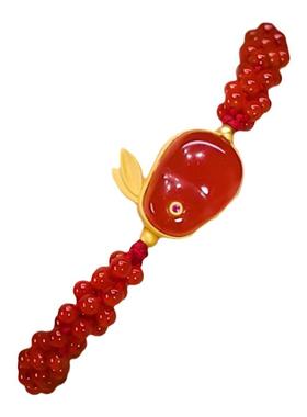 原创设计女款玉髓玛瑙兔子手链潮