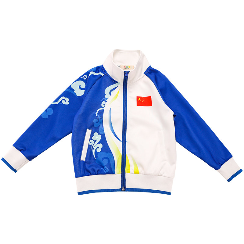 小学生校服夏运动套装2025新款中国风班服秋季蓝色儿童校服三件套