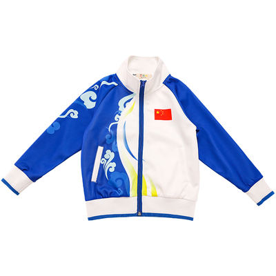 小学生校服运动套装蓝色中国风