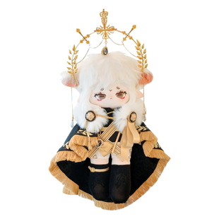 原创棉花娃娃20cm25cm30cm娃衣黑骑士·莫菲厄斯华丽玩偶衣服复古