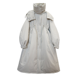 胖mm韩范儿长款羽绒服木子理想大码女装大翻领90白鸭绒温柔羽绒服