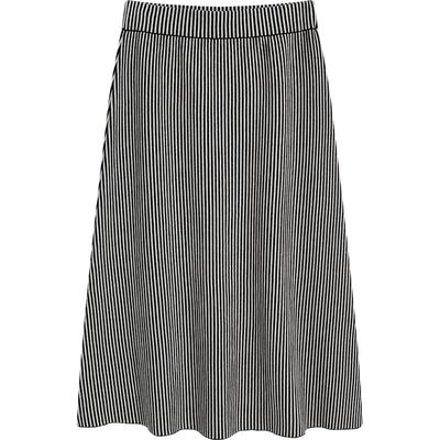 【播奥莱】播商场同款春季优雅伞形细密竖条纹半裙BDQ1BD0412