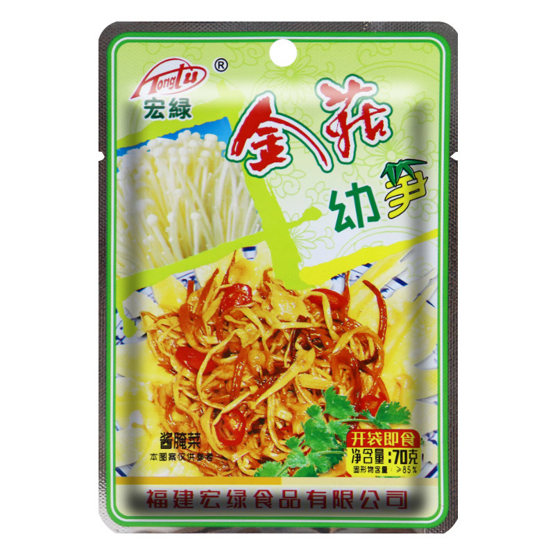 宏绿金菇幼笋下饭开味70g