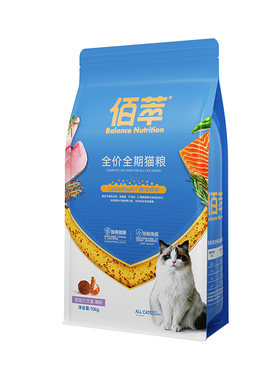 佰萃粮猫粮金标全价通用成幼猫咪营养平价宠物猫主粮20斤官方旗舰
