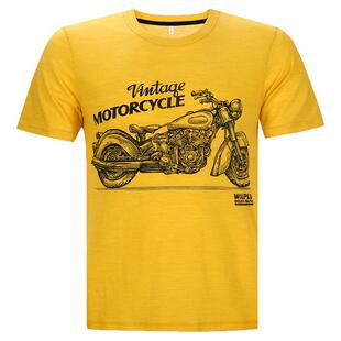 80%美丽诺羊毛20%聚酯纤维混纺男士多款印花吸汗速干时尚百搭短袖