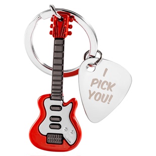 电吉他钥匙扣包包挂件 比利时metalmorphose音乐旋律系列趣味礼物