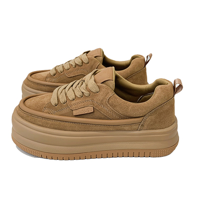 新款真皮厚底面包鞋丑萌设计KBNB