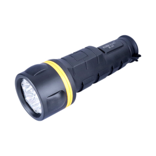 装2节1号干电池手电筒强光家用应急停电老式LED防水防摔换电池款