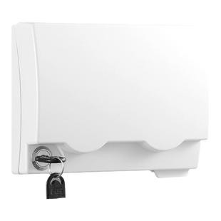 双位插座防水盒双联86型浴室插座盒带锁卫生间双连开关防水罩锁盒