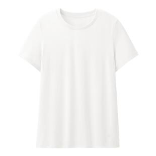 蕉下T恤女棉短袖上衣休闲春夏白色通勤修身透气衣服户外打底衫