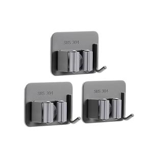 德国强力吸盘拖把壁挂夹浴室门后免打孔扫把拖把架挂钩卫生间厕所