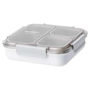 211减脂餐盘芬兰米膳葆316抗菌不锈钢便当盒分格定量控食减肥饭盒