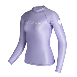 女士全身水母潜水服防晒泳衣保守紫色冲浪服抗氯上衣长裤保守分体