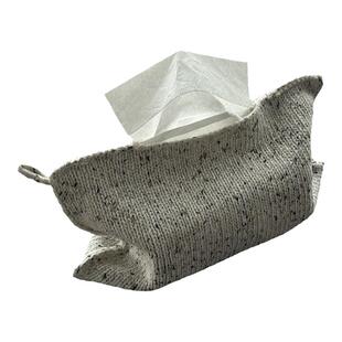 北欧ins简约小香风纸巾袋车载针织布艺纸巾盒抽纸盒壁挂式纸巾套