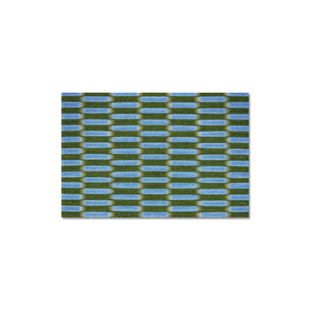 TRIPPY原创设计 古典几何拼色极简模糊颗粒光线感 客厅圈绒地毯