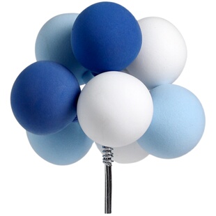 网红ins风彩色告白气球蛋糕装饰摆件生日派对甜品台五彩气球插件