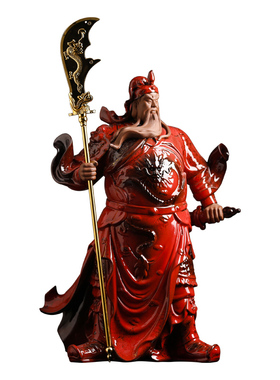 关云长书房桌桌摆件关羽