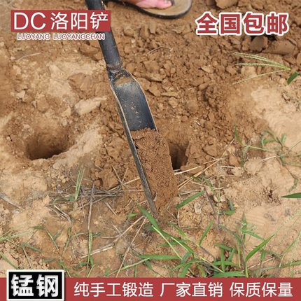 洛阳铲取土器铲子挖洞挖坑铁锹农用考古勘探工具打桩挖土神器铁铲