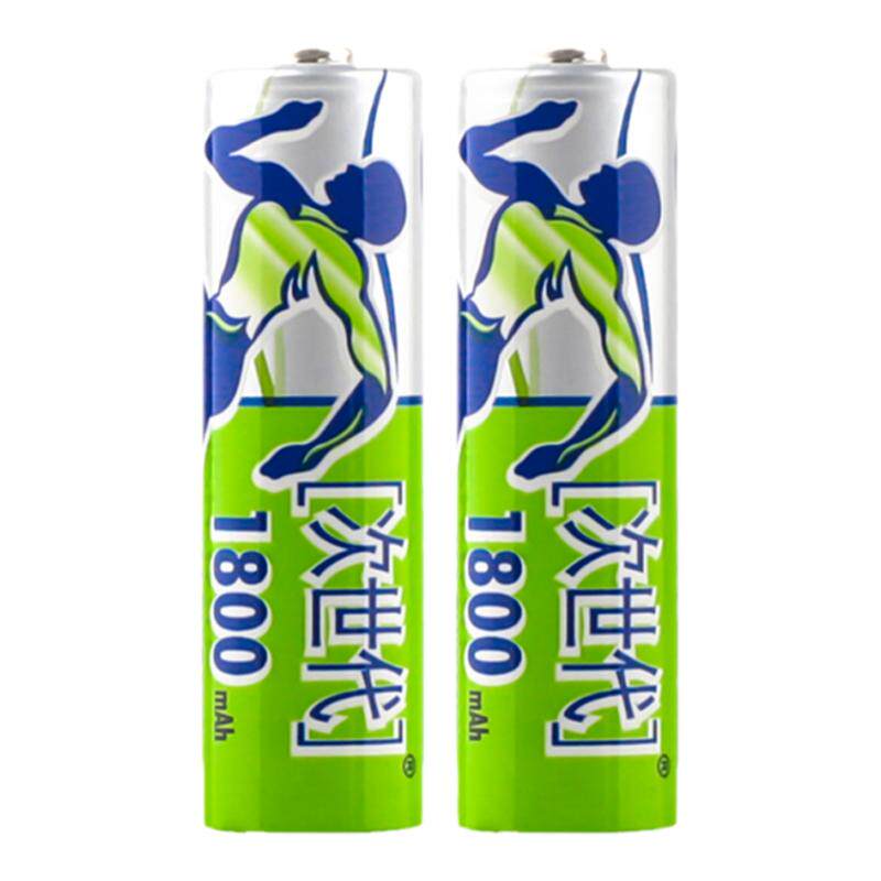 次世代 充电电池5号套装 镍氢电池AA 1800mAh1.2V 2节装/卡