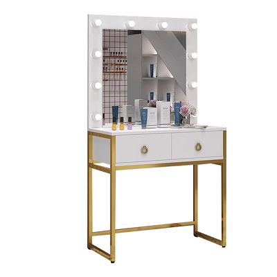 影楼化妆台专用化妆师彩妆工作室婚纱店美容院化妆桌子带灯梳妆台