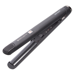 Shewait细薇黑钻半圆弧形夹板直卷发两用刘海神器蛋卷卷发棒24mm