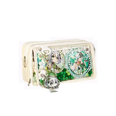 送吧唧双痛层！加宽大容量笔袋