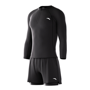 安踏男士泳衣套装2026新款速干成人上衣青少年专业游泳装备全套